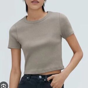 Everlane Women's Short Sleeve Tee - Taupe